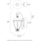 Maxim Lighting Camden VX 3-Light 13" Wide Golden Bronze Outdoor Wall Sconce 41426WGGO - alternate 2